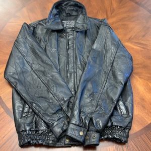 M size Napoline Leather Outfitters black Jacket